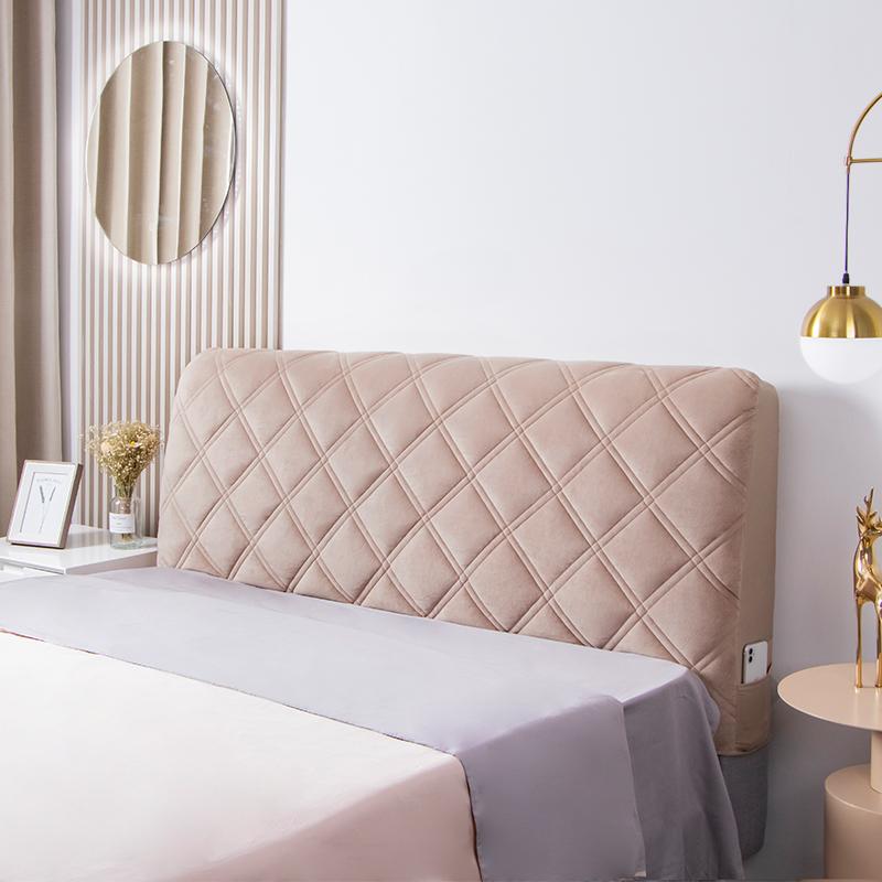 Плюшевое стеганое покрывало на изголовье, роскошное мягкое утолщенное бархатное покрывало для спальни, стеганое изголовье, домашнее постельное белье, чехол на спинку