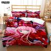 HD Anime Zero Two Darling In Franxx 3D Printed Bedding Queen Bedding Set  Soft And Comfortable  Customized King Size Bedding Set