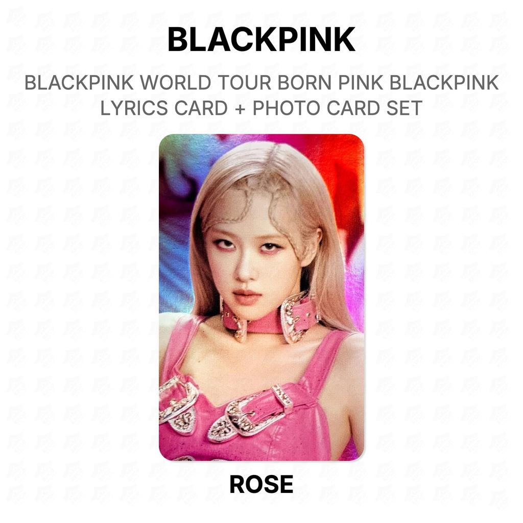 BLACKPINK МИРОВОЙ ТУР BORN PINK BLACKPINK КАРТОЧКА С ТЕКСТАМИ ПЕСЕН + НАБОР ФОТОКАРТОЧЕК Официальная Фотокарточка
