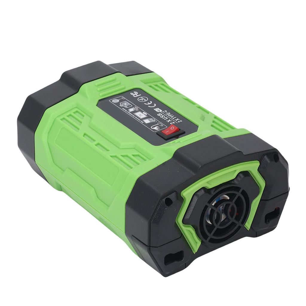 Car Power Inverter 200W 12V DC To 110V AC Car Inverter Converter with 2 USB 2 Type C 2 Sockets