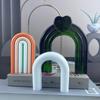 Силиконовые формы в форме арки, самодельные поделки, гипсовая форма, ручная работа, ароматизированная свеча, мыло, форма для украшения стола, простая в использовании