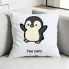 Cute Penguin Kawaii Cartoon Pillow Case Square DoubleSided Sofa Cushion Cover Bedroom Bedside Pillow Gift
