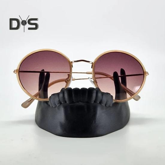 Держатель для телефона в виде черепа, подставка для очков из смолы, украшение для рабочего стола, сверхпрочная нескользящая настольная стойка для очков для мобильного телефона, подарок на Хэллоуин