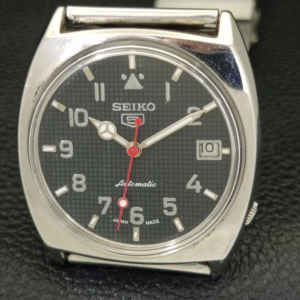 ЯПОНИЯ ВИНТАЖ SEIKO 5 АВТОМАТИЧЕСКИЕ 6118A МУЖСКИЕ ЧАСЫ С ЧЕРНЫМ ЦВЕТОМ ЦИФЕРБЛАТА a701671-5 R206c-a701671