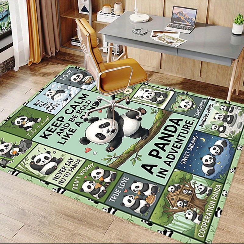 1PC Panda Adventure Non-Slip Floor carpet, Office, family, bedroom, Studio - Large Area Rug,Decorative Mat, Longlasting Material-C0472