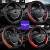 PU Leather Steering Wheel Cover 38cm Steering Cover Steer Wheel Protector Car Interior Decoration