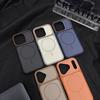 Совместимый магнитный чехол для телефона для iPhone 17 Pro Max, Apple 16, двухцветный, с большим окном, полное покрытие, защита от падения, 15/14/13
