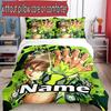 3pcs Duvet Cover Set (1*Duvet Cover + 2*Pillowcase, Without Core), Custom Name Ben 10 Cartoon Pattern Bedding Set, Home Bedroom Decor Gift