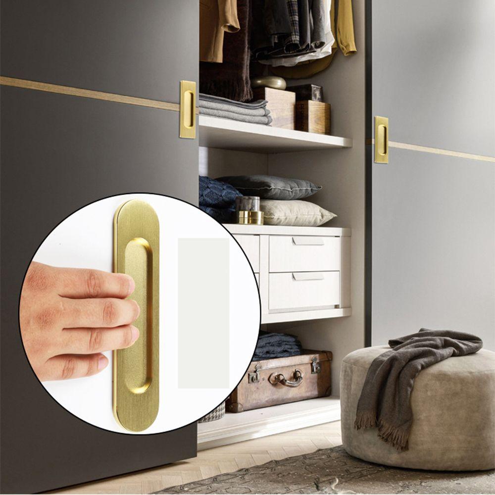 Punch Free Furniture Self-adhesive Wardrobe Pulls Auxiliary Knobs Glass Window Sliding Door Handle
