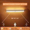 LED Sensor Light Bar Magnetic Mounted Rechargeable Motion Sensor Night Light White Light for Closet Wardrobe