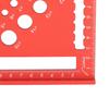 Portable 7 Inch Triangle Ruler 90 Degree Red Protractor Metric Aluminum Alloy Woodworking Layout Tool Carpenter