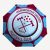 Hamworthy United, Football Club Automatic Opening and Closing, 8 rib Structure Portable Umbrella, Suitable for Men and Women in All Seasons