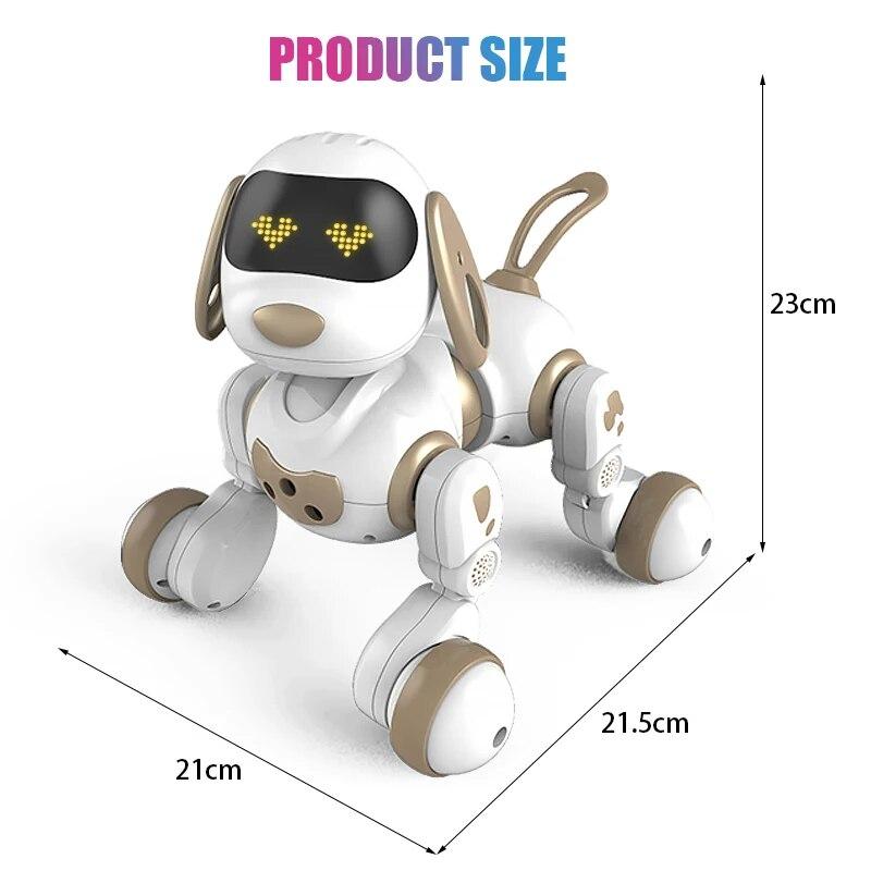2024 New Child Educational Learning Toy RC Robot Electric Smart Pet Dog LED Light Gesture Sensing Dialogue Singing Dancing Robot Pet Dog