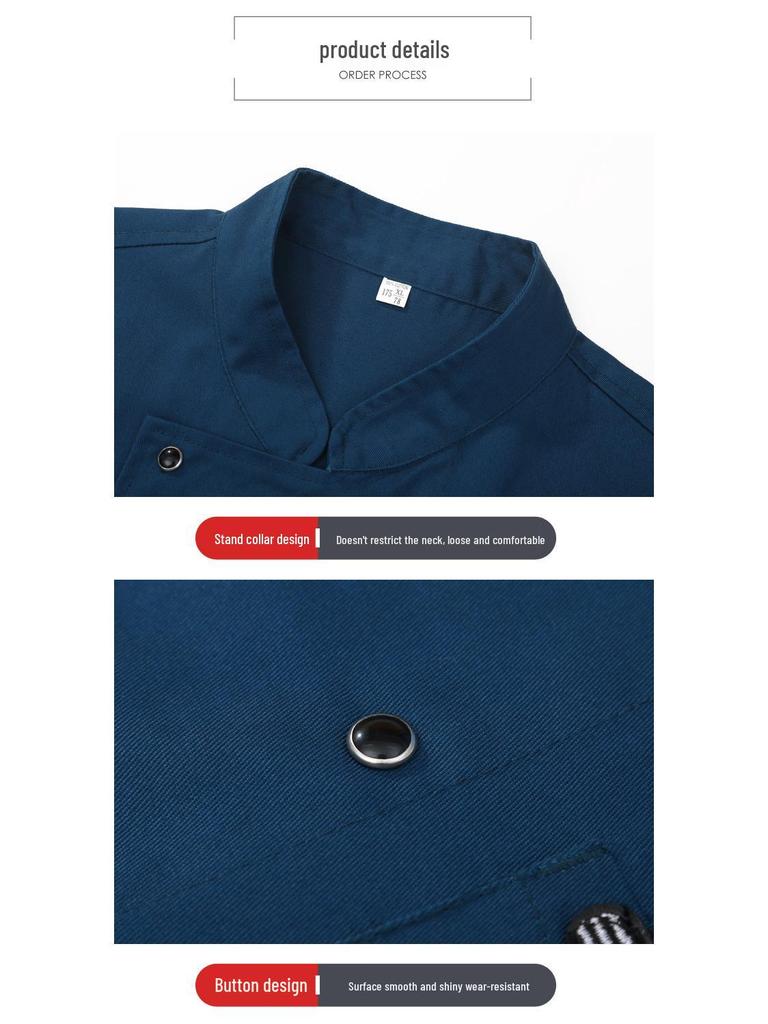 High-End Chef Uniform - Men's Long Sleeve & Women's Short Sleeve for Restaurants & Hotels