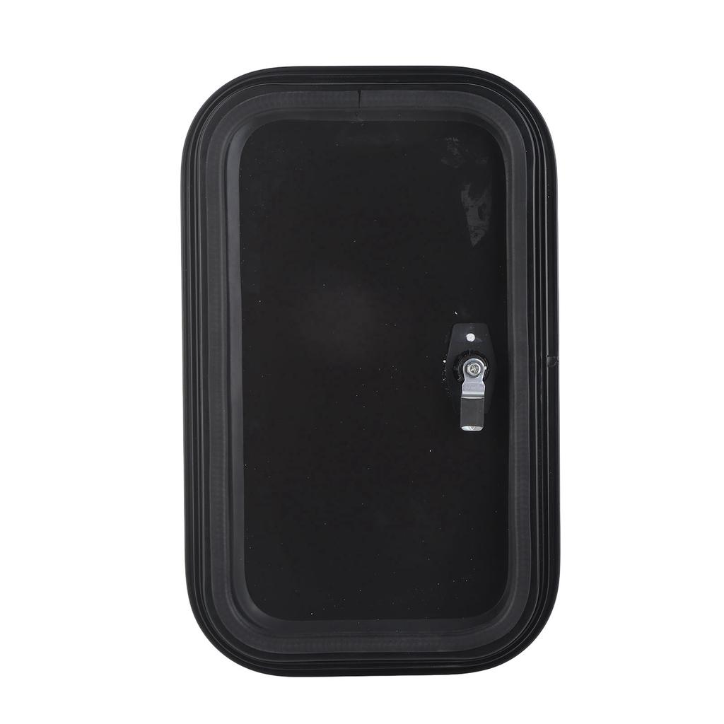 RV Baggage Door Black Heavy Duty Square Rounded Corners RV Baggage Door With Flat Lock and Keys