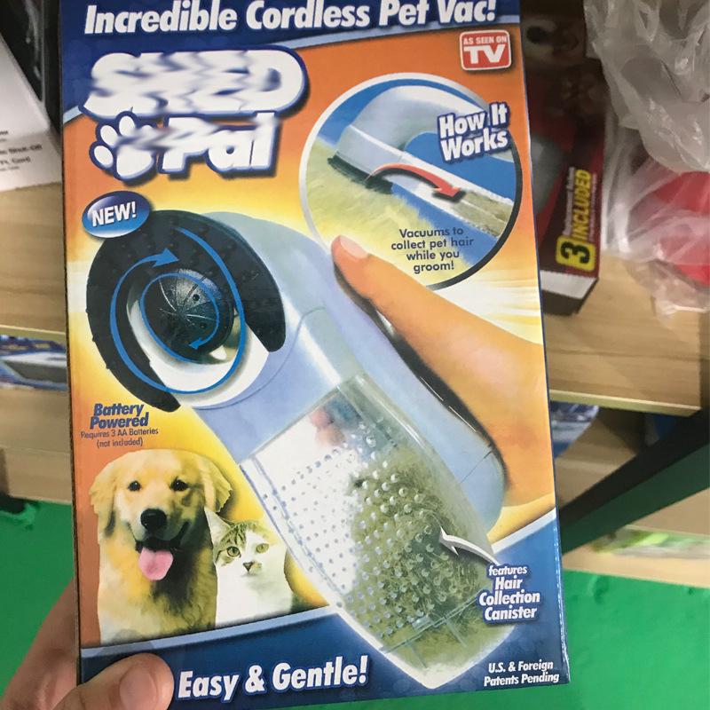 Портативный пылесос и массажер для шерсти домашних животных для кошек и собак