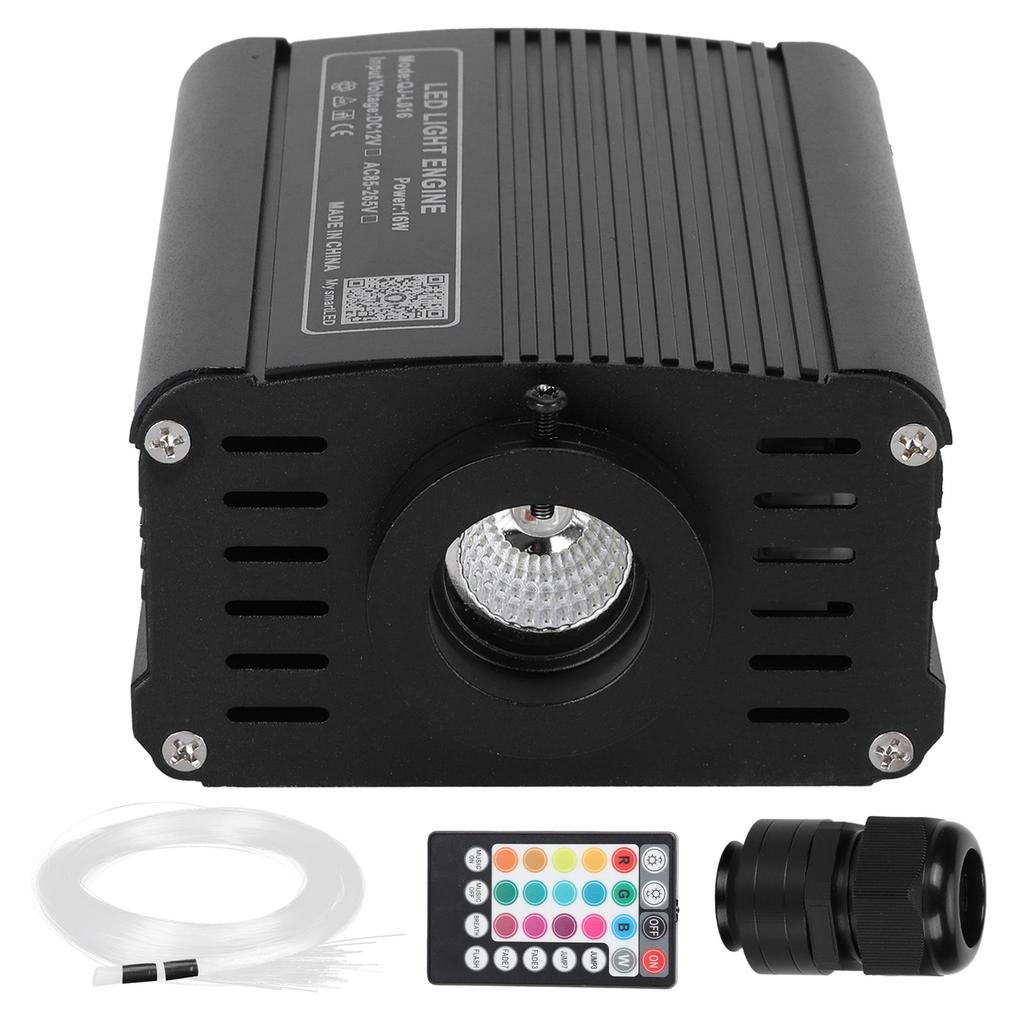 16W Fiber Optic Light RGBW LED Ceiling Light Kit APP Control with 2m Fiber Optic Cable