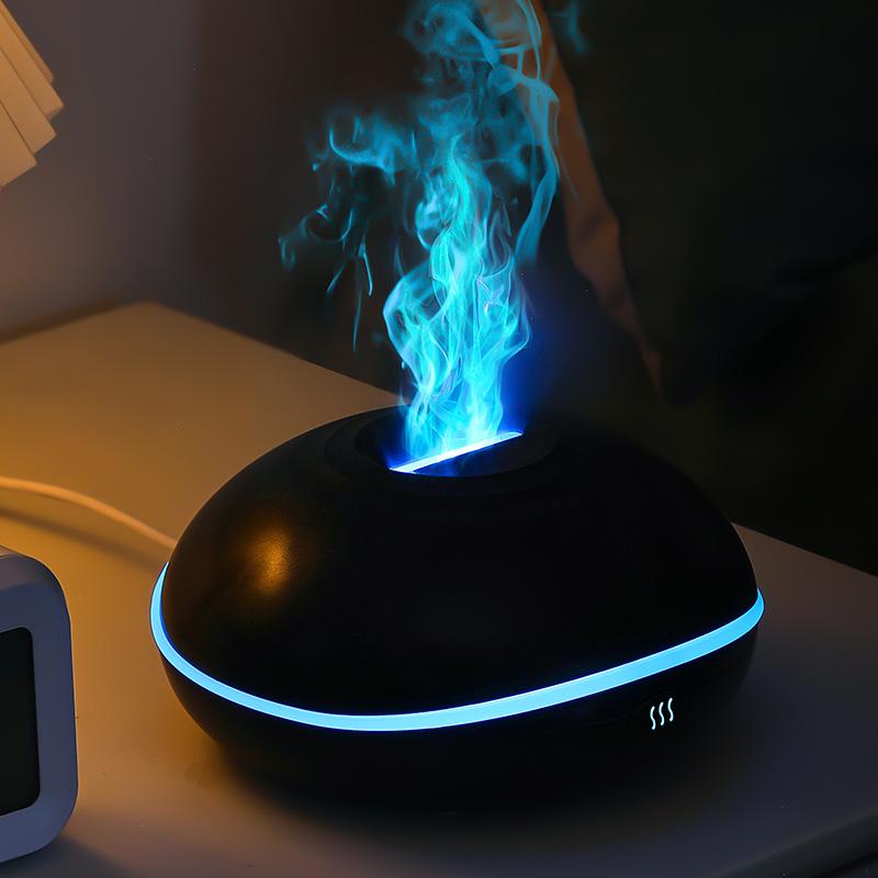 7 цветов Fire Flame Wood grain ароматерапевтический аппарат увлажнитель воздуха Aroma Diffuser Air Ultrasonic Mist Maker Fogger Aroma