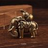 Забавный Кот Латунь Маленькая Фигурка Домашний Офис Настольный Котенок Фигурки Ручной Работы Настольная Медная Скульптура Животного Украшение Поделки