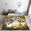 Puffin Rock and the New Friends Cartoon Anime Blanket Multi-size Warm Cozy Fluffy  Throw Blankets for Sofa Couch and Bed