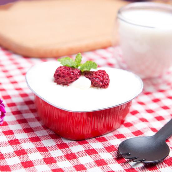 10 шт 100 мл формочки для торта в форме сердца сияющие цвета для выпечки алюминиевая фольга