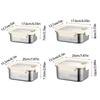 Portable Stainless Steel Crisper Leakproof Sealed Food Box Food Preservation Box  Picnic