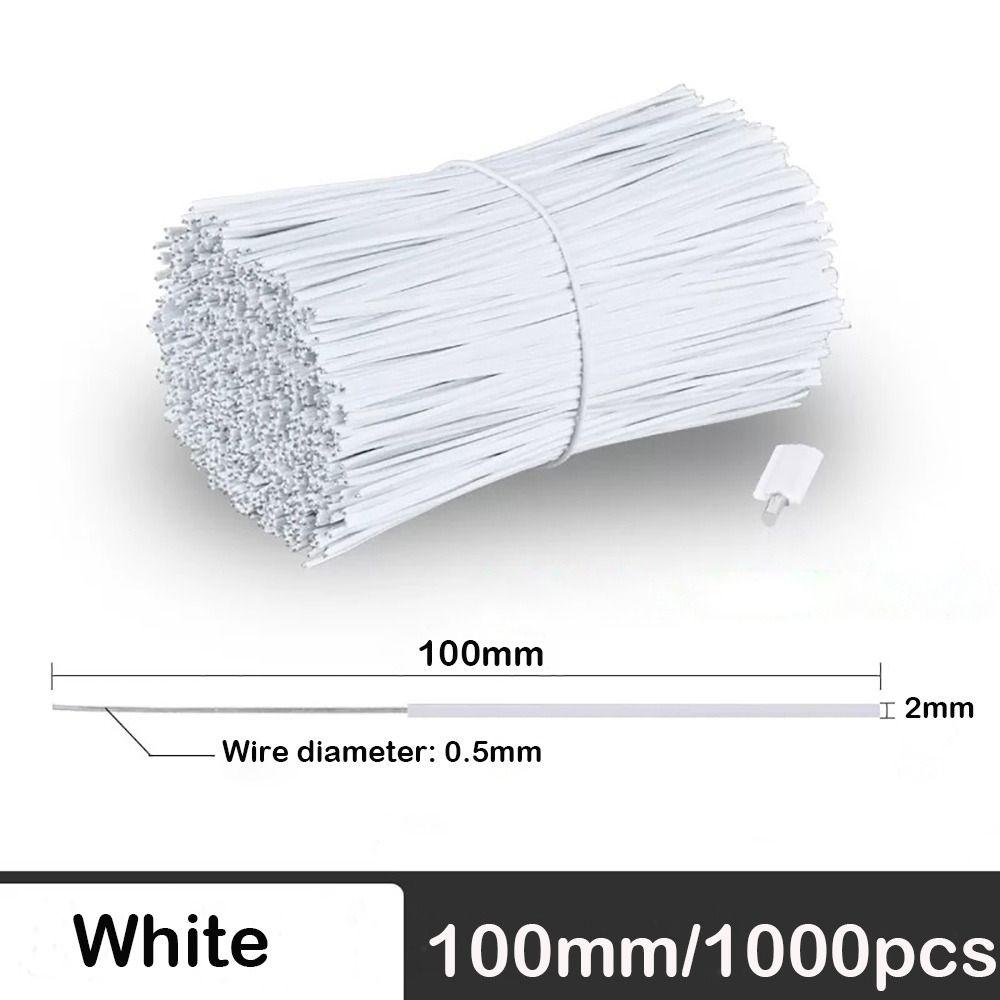 White Twist Ties Black Fix Strings Iron Wire Ties Cable Fasteners