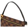 Auth LOUIS VUITTON Damier Clifton Pouch Brown Canvas Wristlet lv5616mb