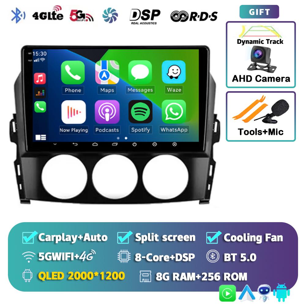 Android 14 Carplay Auto Car Radio For Mazda MX-5 MX5 III 3 NC Miata 2008-2015 Multimedia Video Player GPS Stereo 2din Head Unit
