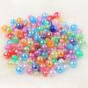 4 мм, 6 мм, 8 мм, 10 мм AB разноцветные круглые акриловые бусины, свободные бусины-разделители для изготовления ювелирных изделий, ручная работа, сделай сам, ремесло