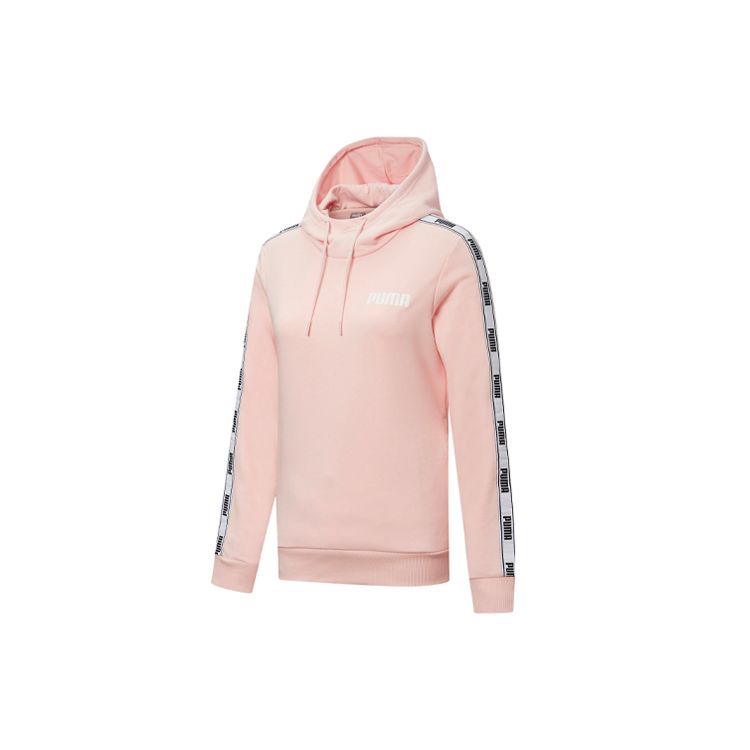 Puma Свитшот с капюшоном с логотипом, женские толстовки, розовый цвет 587005-03