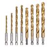 Hex Shank Drill Bit 4241 High Speed Steel Drilling Tools High Hardness Twist Drill  Metal Punching