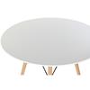 Dining Table - Brand - Model - Natural Black Aluminum White Birch Wood MDF