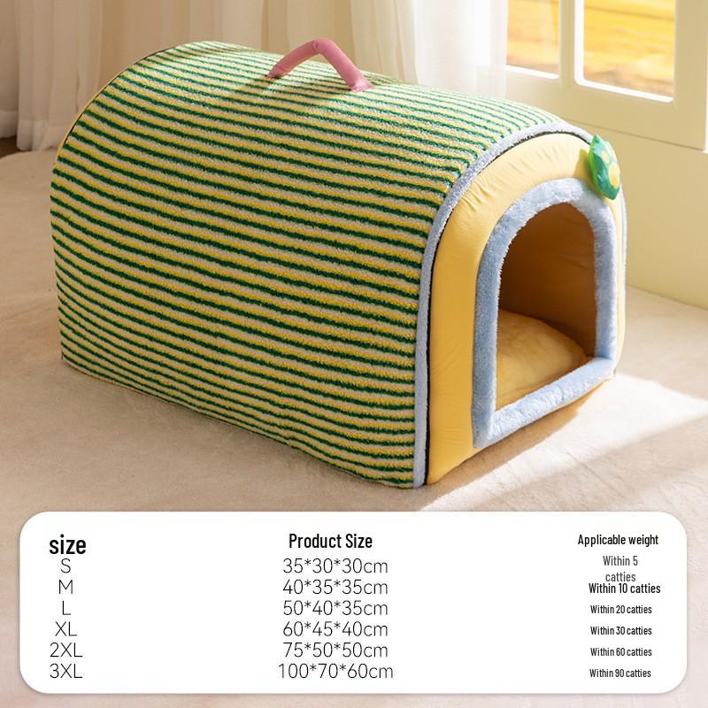 Полностью закрытое водонепроницаемое гнездо для домашних животных для собак и кошек - Осень/Зима