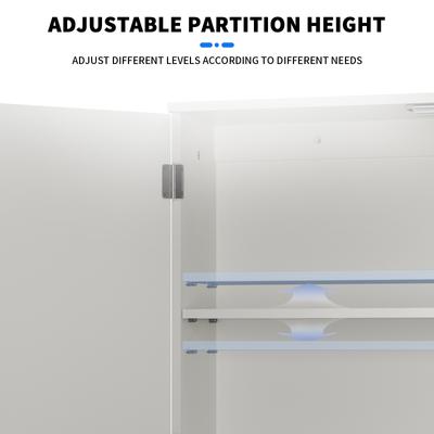 DayPlus Навесной шкаф для ванной комнаты для кухни, шкаф для хранения вещей с двойными дверями, полка для шкафа, отдельно стоящий