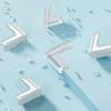 10Pcs Furniture Corner Protector Anti-collision Baby Proof Clear Self-adhesive Table Desk Right Angle Sharp Edges Corner Guard Bumper Protective Cover