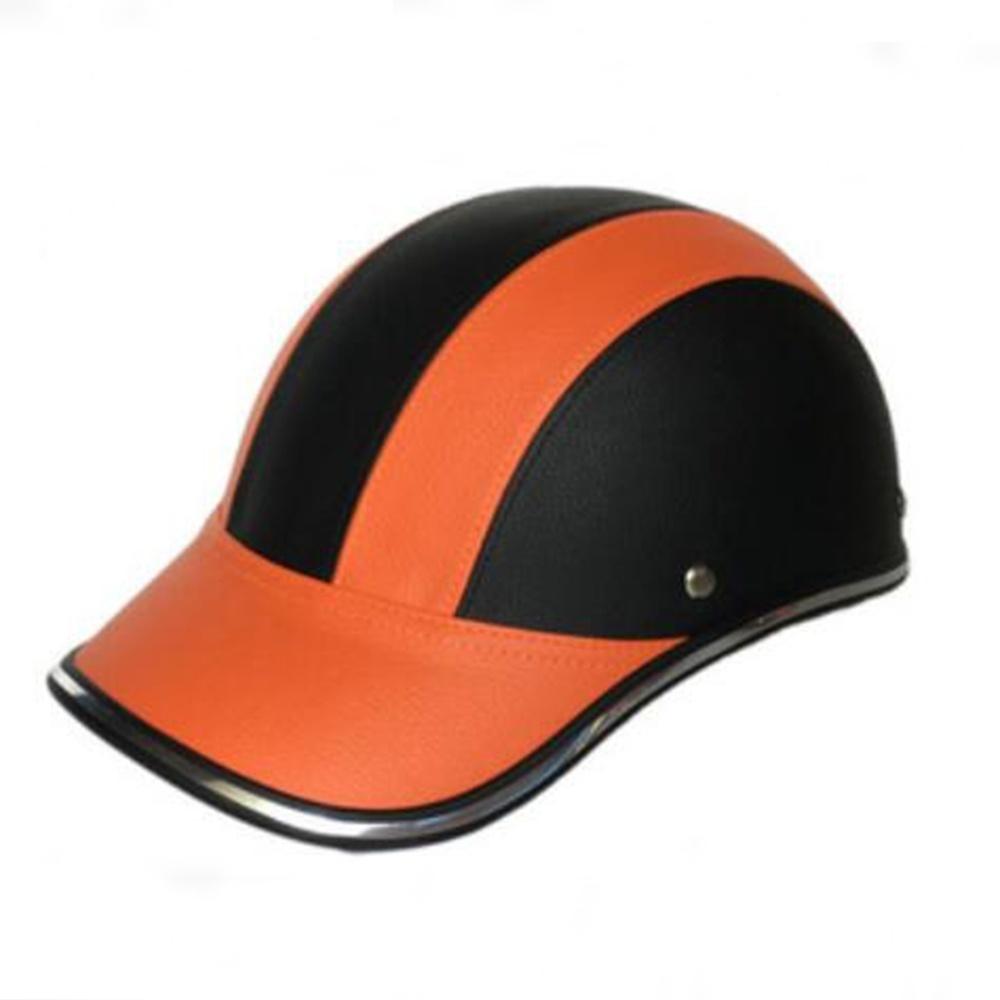 Мотоциклетный шлем для мужчин и женщин, шлем из искусственной кожи, кепка для спорта на открытом воздухе, бейсбол, велоспорт, MTB, катание на коньках, регулируемые анти-УФ-защитные велосипедные шлемы