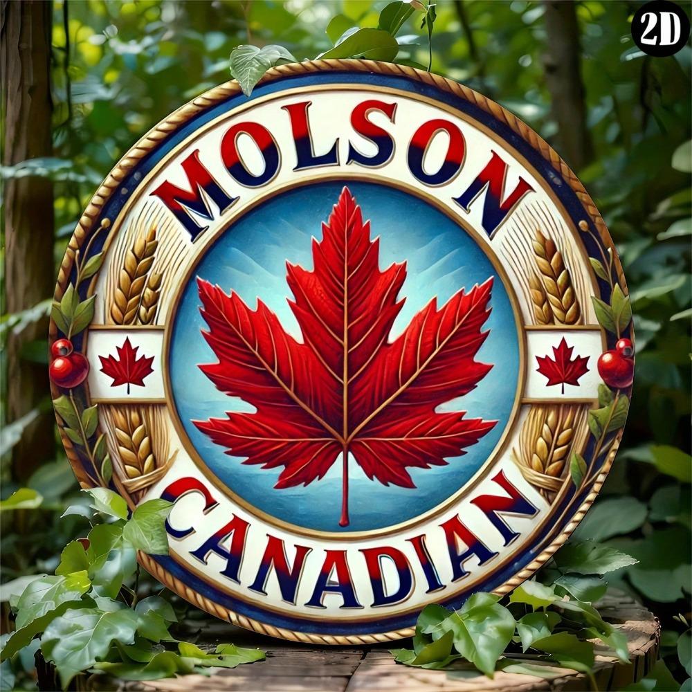 Пиво Molson Canadian Винтажная металлическая настенная art Прочный алюминиевый знак Декор для кухни Подарок