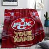 1PC Cross Symbol Custom Name Patterned Flannel Blanket Suitable For All Seasons For Home Decor Warmth And Comfort Gifts Holiday Present