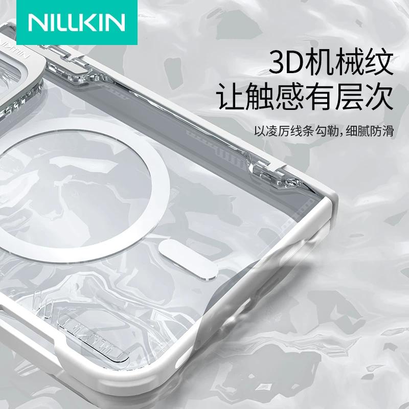 Nillkin Magnetic Case for Apple iPhone Duo New Eco Friendly Transparent Magsafe Foldable Anti Drop Lens Protection