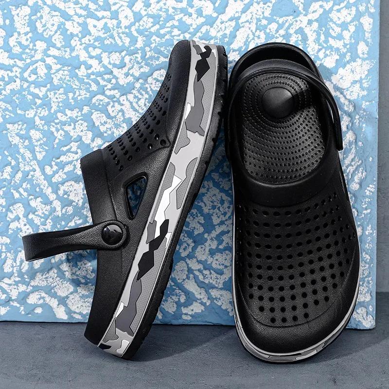 Лидер продаж, брендовые сабо, мужские сандалии, повседневная обувь, легкие сандалии из ЭВА, красочная обувь унисекс, летняя пляжная обувь, Zapatos Hombre