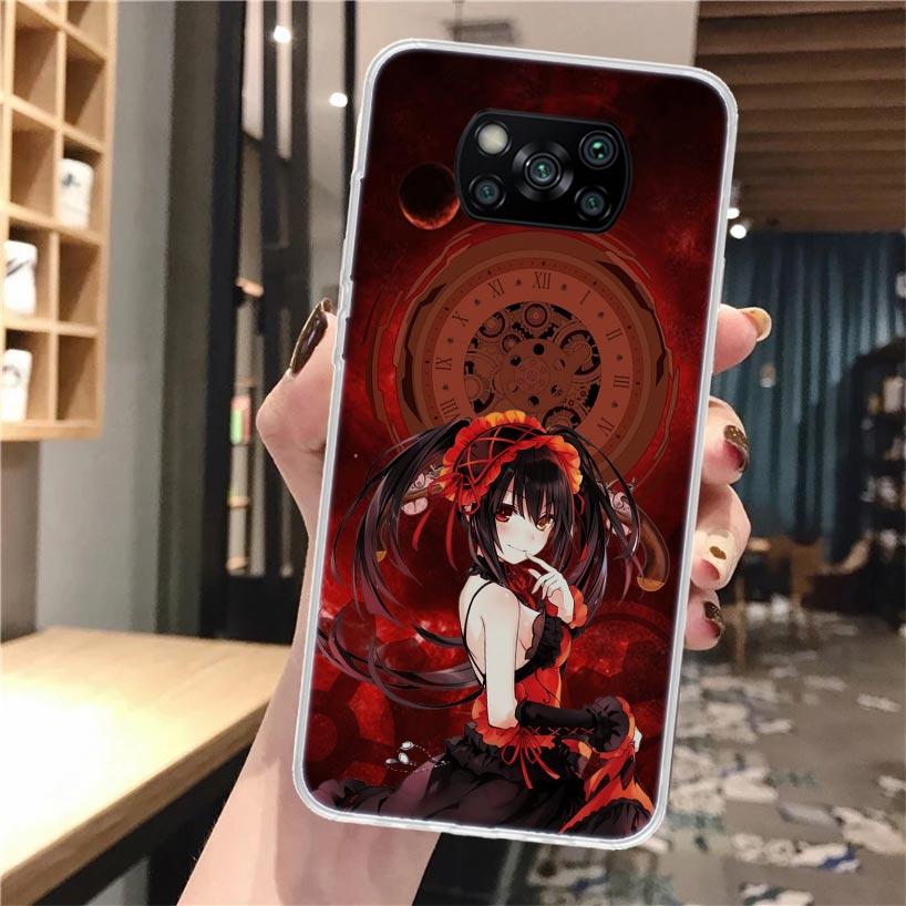 Date A Live Токисаки Куруми Мягкий чехол для телефона для Xiaomi Poco X3 X5 X6 X7 Pro X4 NFC F7 Ultra F6 F5 M6 M5S M4 M3 F4 Gt F3 Fundas C