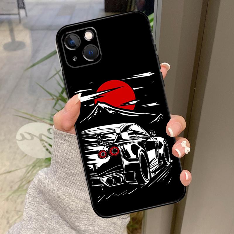 Япония JDM Спортивные Автомобили Мужской Мужчины Чехол Для iPhone 17 Pro Max 16 15 13 12 11 14 Pro Max Plus 13 12 Mini 16e 17 Air Задняя Крышка