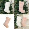 Christmas Decor Stocking Gift Bag With Long Plush Material For Gatherings Family
