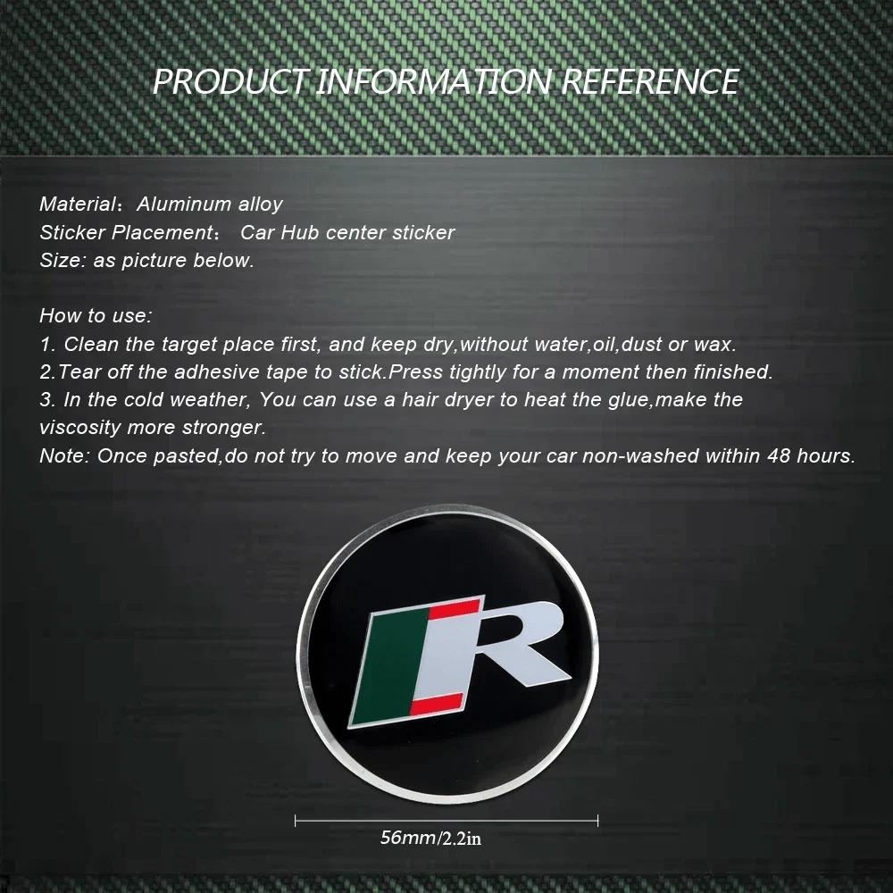 4 шт. 56 мм Логотип R Крышки ступиц центрального колеса автомобиля Эмблема Наклейка для R X-TYPE F-TYPE XE XF XJ XJR XFR Аксессуары для стайлинга автомобиля