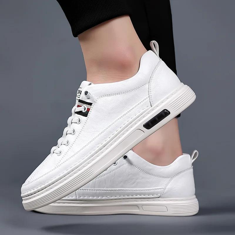 Men's Leather Shoes Autumn Trend Brand Casual Board Shoes Soft Sole Breathable Business Formal Dress Footwear Moccasins Loafers