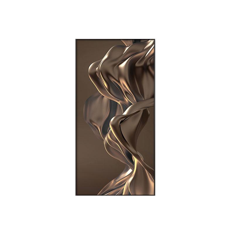 Abstract Silk Streamers Canvas Painting Wall Art Green White Luxury Ribbon Posters and Prints for Porch Home Wall Decoration