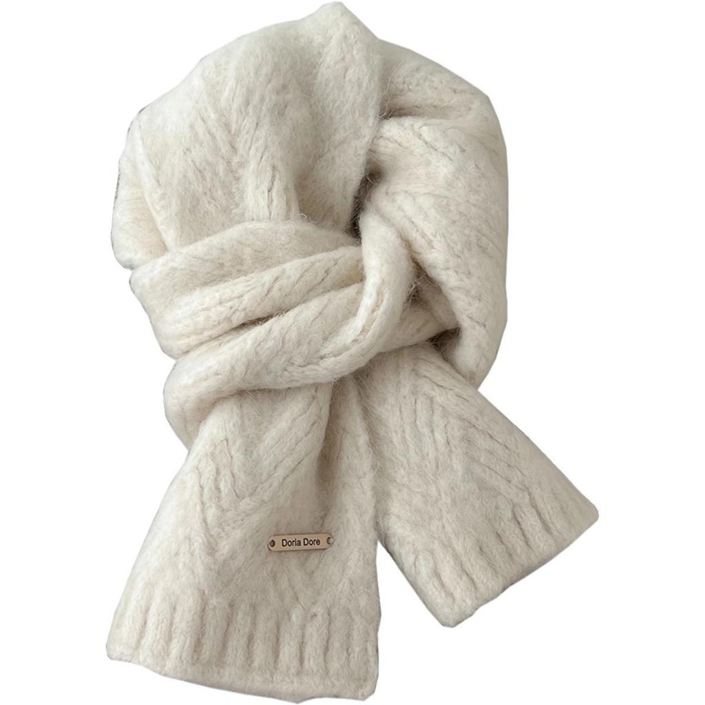High Quality Wool Scarf Women Men Winter New Wool Blend Korean Style Muffler Male Female Fashion Simple Classic Deisn Knit Shawl