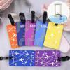 1Pcs Plane Pass Label Suitcase ID Address Holder Card Cover Name Labels Baggage Boarding Tag