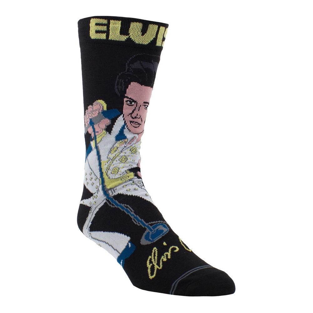 Elvis Presley Unisex Adult Cartoon Crew Socks